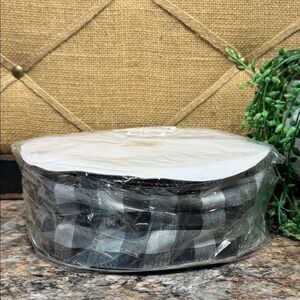 Black and White Checkered Ribbon